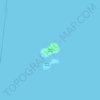 Topografische kaart Cabog Islands, hoogte, reliëf