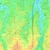 Topografische kaart Hutan Kota Pondok Labu, hoogte, reliëf