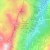 Topografische kaart Réserve biologique dirigée du Petit Mont Blanc, hoogte, reliëf
