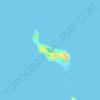 Topografische kaart Camanga Island, hoogte, reliëf