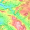 Topografische kaart Fiume Melandro, hoogte, reliëf