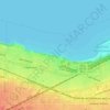 Topografische kaart Perkins Beach, hoogte, reliëf