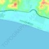 Topografische kaart Playa Esterillos Este, hoogte, reliëf