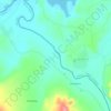 Topografische kaart Rio Verde Pequeno, hoogte, reliëf