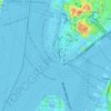 Topografische kaart Battery Park, hoogte, reliëf