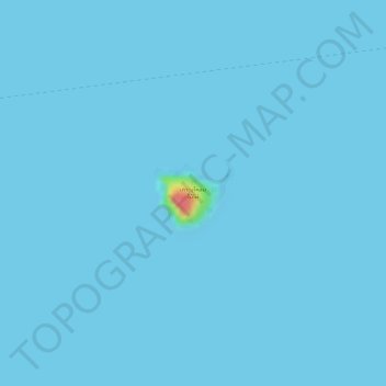 Topografische kaart เกาะบุโหลนไม้ไผ่, hoogte, reliëf