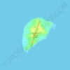 Topografische kaart Hermana Menor Island, hoogte, reliëf
