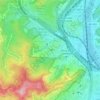 Topografische kaart Jardins dels Rasos de Paguera, hoogte, reliëf
