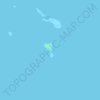Topografische kaart Tigabon Island, hoogte, reliëf
