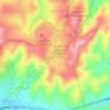 Topografische kaart Laguna Seca, hoogte, reliëf