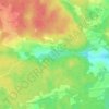 Topografische kaart Djupeträsk, hoogte, reliëf