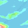 Topografische kaart Isla Riquelme, hoogte, reliëf