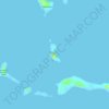 Topografische kaart Maroday Island, hoogte, reliëf