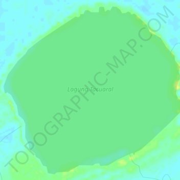 Topografische kaart Laguna Tacuaral, hoogte, reliëf