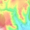 Topografische kaart Laguna de Somolinos, hoogte, reliëf