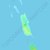 Topografische kaart Devil's Cay, hoogte, reliëf