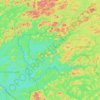 Topografische kaart Rivière Camachigama, hoogte, reliëf