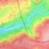 Topografische kaart Hoëgne, hoogte, reliëf