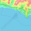 Topografische kaart Paraje Natural Acantilados de Maro-Cerro Gordo, hoogte, reliëf