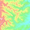 Topografische kaart Темга, hoogte, reliëf