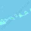 Topografische kaart Hopkins Island, hoogte, reliëf