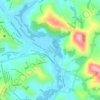 Topografische kaart Cidade Administrativa, hoogte, reliëf