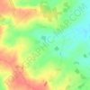 Topografische kaart Auverne, hoogte, reliëf