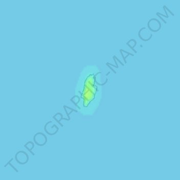 Topografische kaart Eagle Island, hoogte, reliëf
