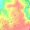 Topografische kaart Étang des Grellières, hoogte, reliëf