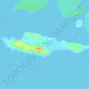Topografische kaart Isla de Toas, hoogte, reliëf