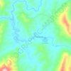 Topografische kaart Baram, hoogte, reliëf