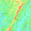 Topografische kaart Serra do Bom Sucesso, hoogte, reliëf