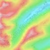 Topografische kaart Grisedale, hoogte, reliëf