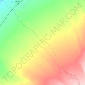 Topografische kaart Герби, hoogte, reliëf