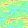 Topografische kaart Sungai Baleh, hoogte, reliëf