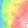 Topografische kaart Balsa El Campo de Puntagorda, hoogte, reliëf