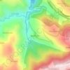 Topografische kaart Barxamaior, hoogte, reliëf