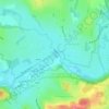 Topografische kaart La Vierre, hoogte, reliëf