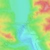 Topografische kaart Presa del Pardo, hoogte, reliëf