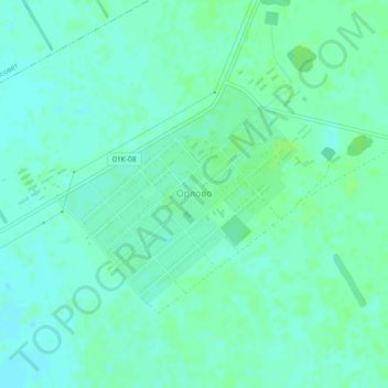Topografische kaart Орлово, hoogte, reliëf