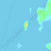 Topografische kaart Seal Island, hoogte, reliëf