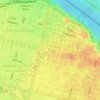 Topografische kaart Plaza San Martín, hoogte, reliëf