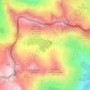 Topografische kaart Lac de l'Agnel, hoogte, reliëf