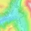 Topografische kaart Prapic, hoogte, reliëf
