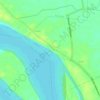Topografische kaart Godavari, hoogte, reliëf