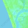 Topografische kaart W1, hoogte, reliëf