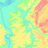 Topografische kaart Малая Хета, hoogte, reliëf