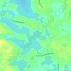 Topografische kaart Louise Lake, hoogte, reliëf