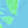 Topografische kaart South Pointe Park, hoogte, reliëf