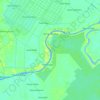 Topografische kaart Sungai Kapuas Murung, hoogte, reliëf